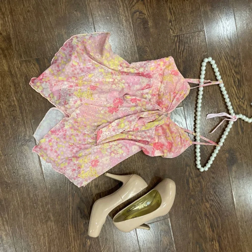 BNW Milumia Floral Pink Y2k Camisole Top - Picture 9 of 9